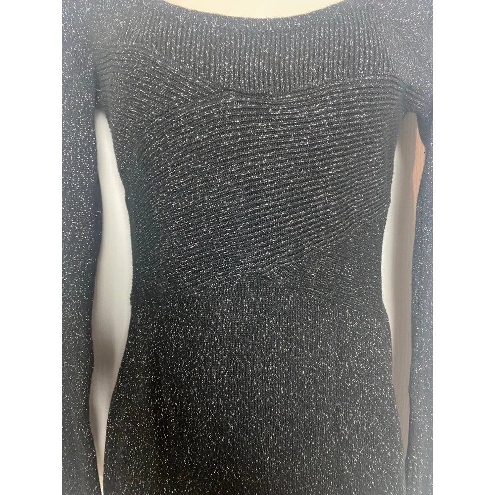White House Black Market Glitter Knit Dress - Picture 3 of 4